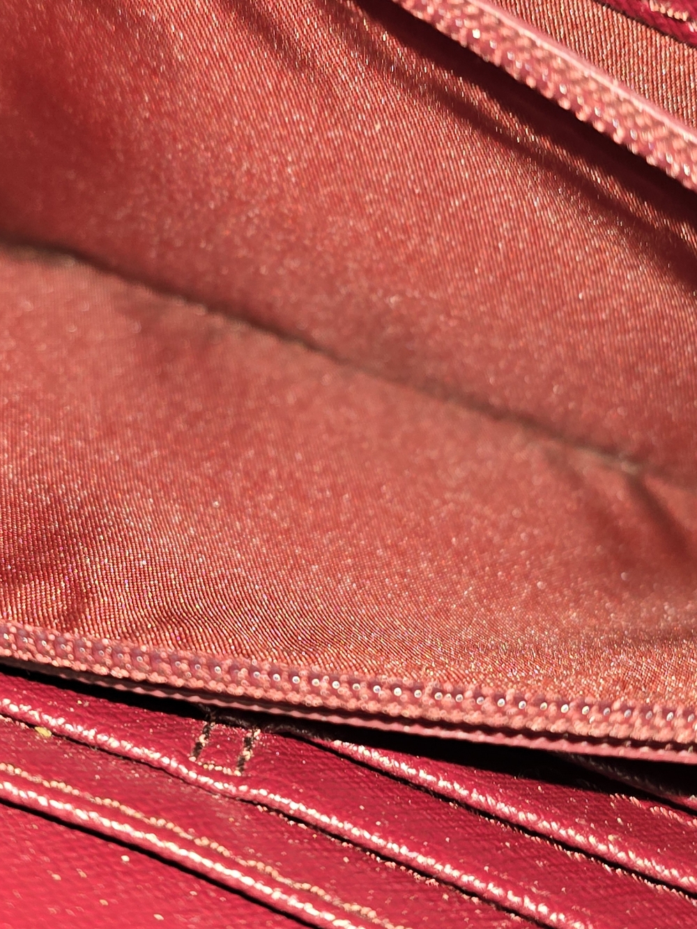 Coach Pebbled Leather Zip Wallet - Raspberry - Picture 8 of 13